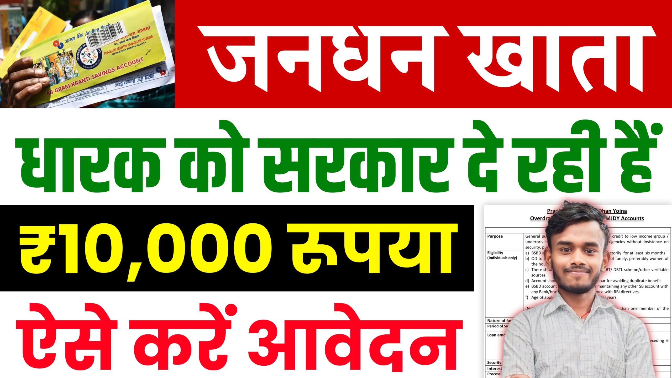 PM Jan Dhan Yojana New Scheme 2024 : सरकार दे रही हैं सभी जनधन खाता धारक कों ₹10,000 रूपये का लाभ ऐसे करें आवेदन