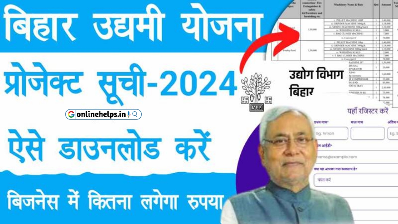 Mukhymantri Udyami Yojana Project List 2024-25 : मुख्यमंत्री उद्यमी योजना प्रोजेक्ट लिस्ट हुआ जारी, जानें कौन से उद्योग में मिलेगा कितना रूपया