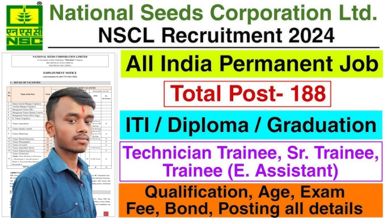 NSCL Recruitment 2024 : Deputy General Manager एवं अन्य पदों पर भर्ती, जानें पूरी जानकारी