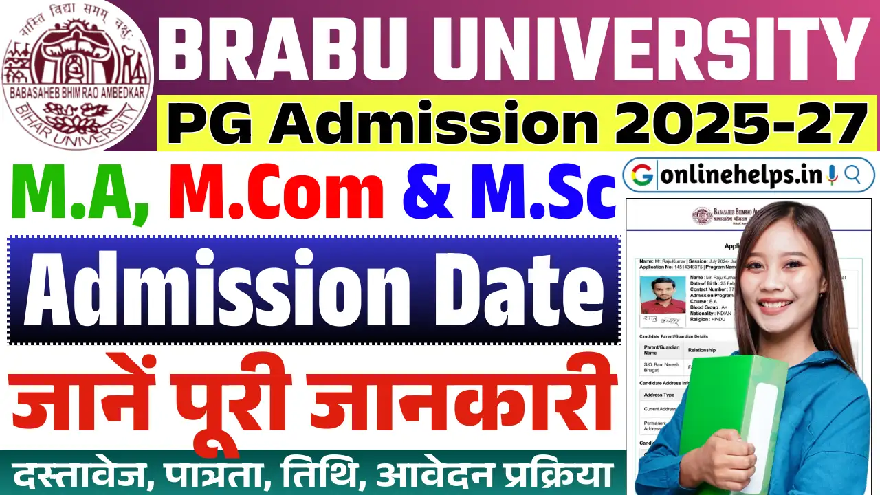 BRABU PG Admission 2025-27